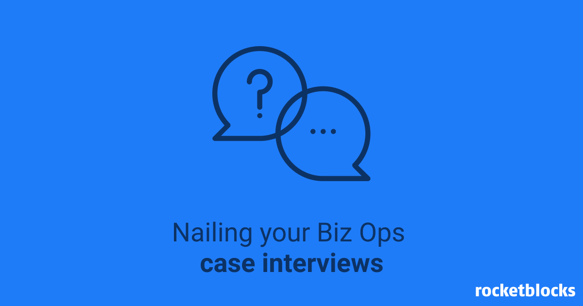 Strategy & biz ops case interviews