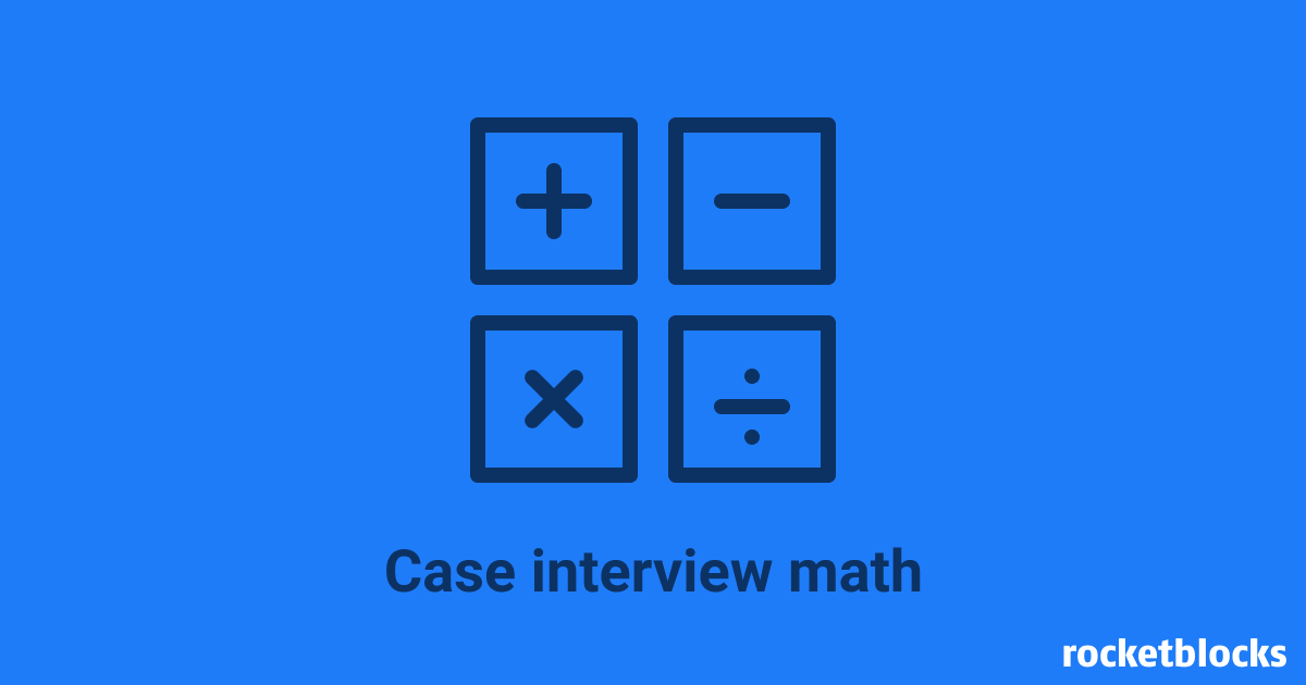 Case interview math