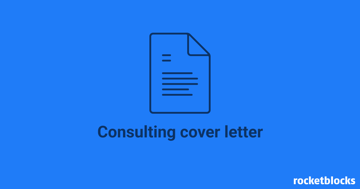 An overview of what to avoid and include in your consulting cover letter