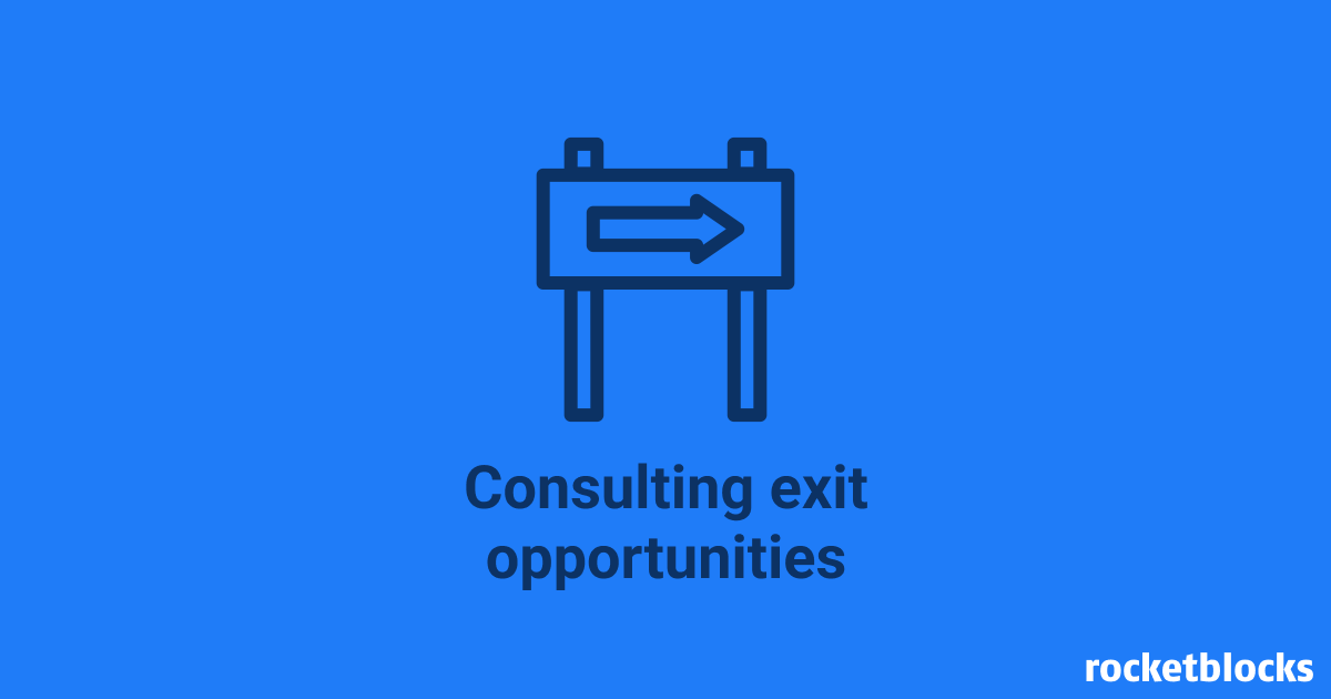 Popular exit options for consultants
