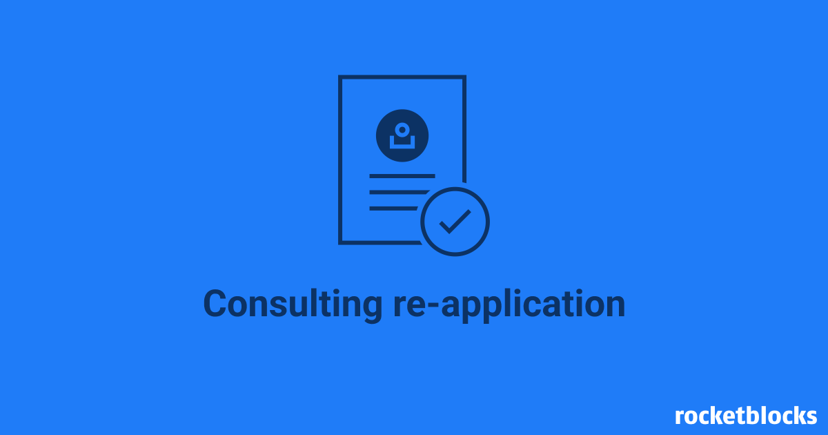 Consulting re-application How to approach consulting re-application when you don't get your consulting offer