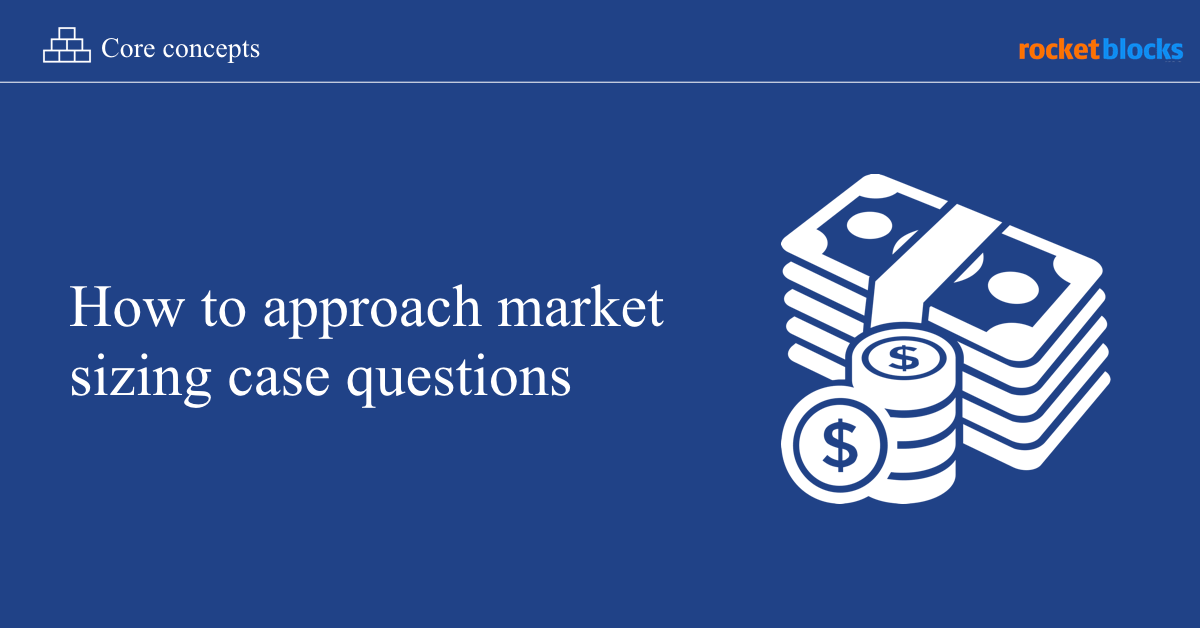 how to approach market sizing case questions market sizing