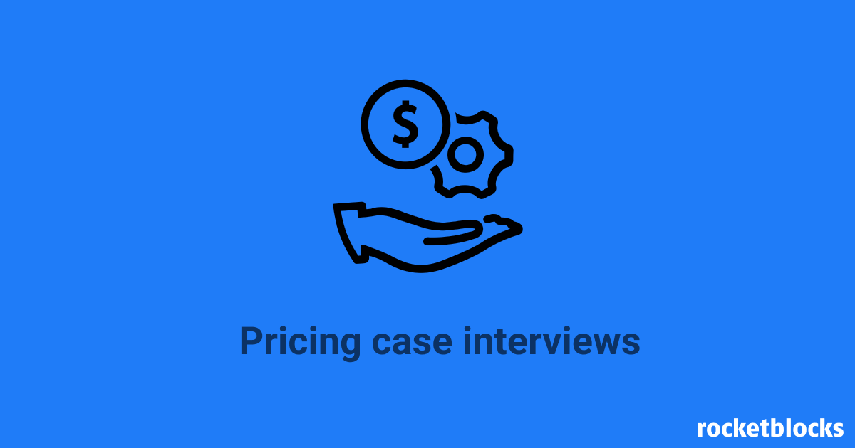 Pricing case interviews for consulting