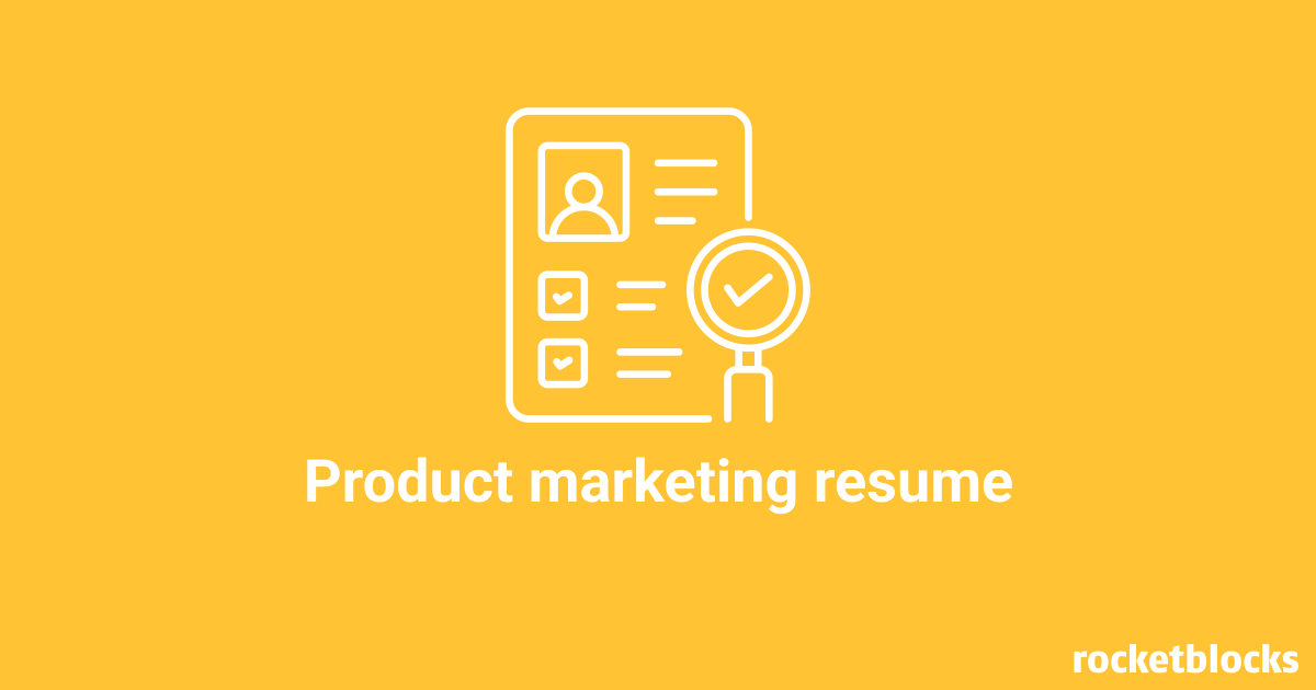 Tips to create the perfect product marketing resume