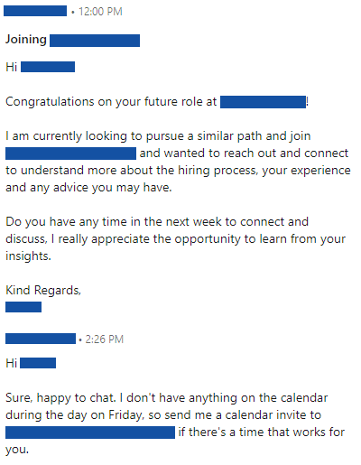 Pinging a McKinsey friend for consulting interview advice